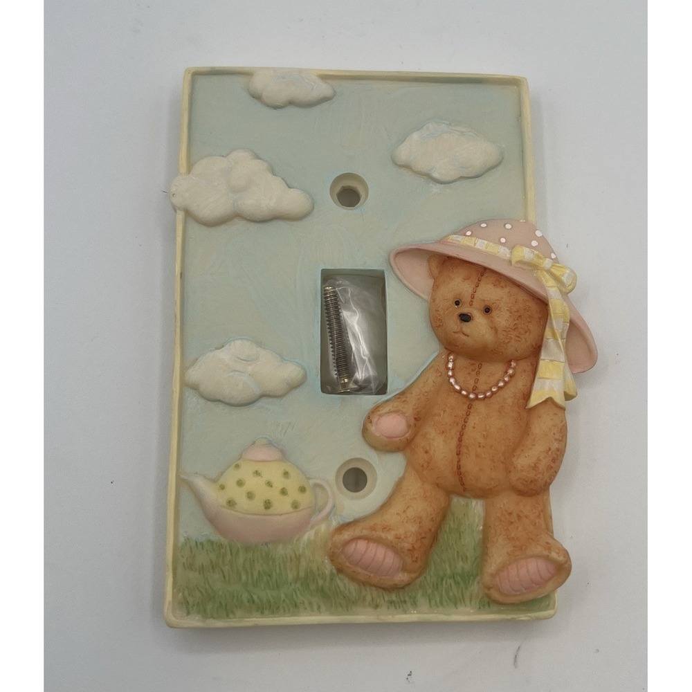 RUSS BABY BEAR SWITCHPLATE COVER VINTAGE 90's